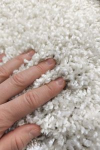 Высоковорсный ковролин Шегги белый 250см